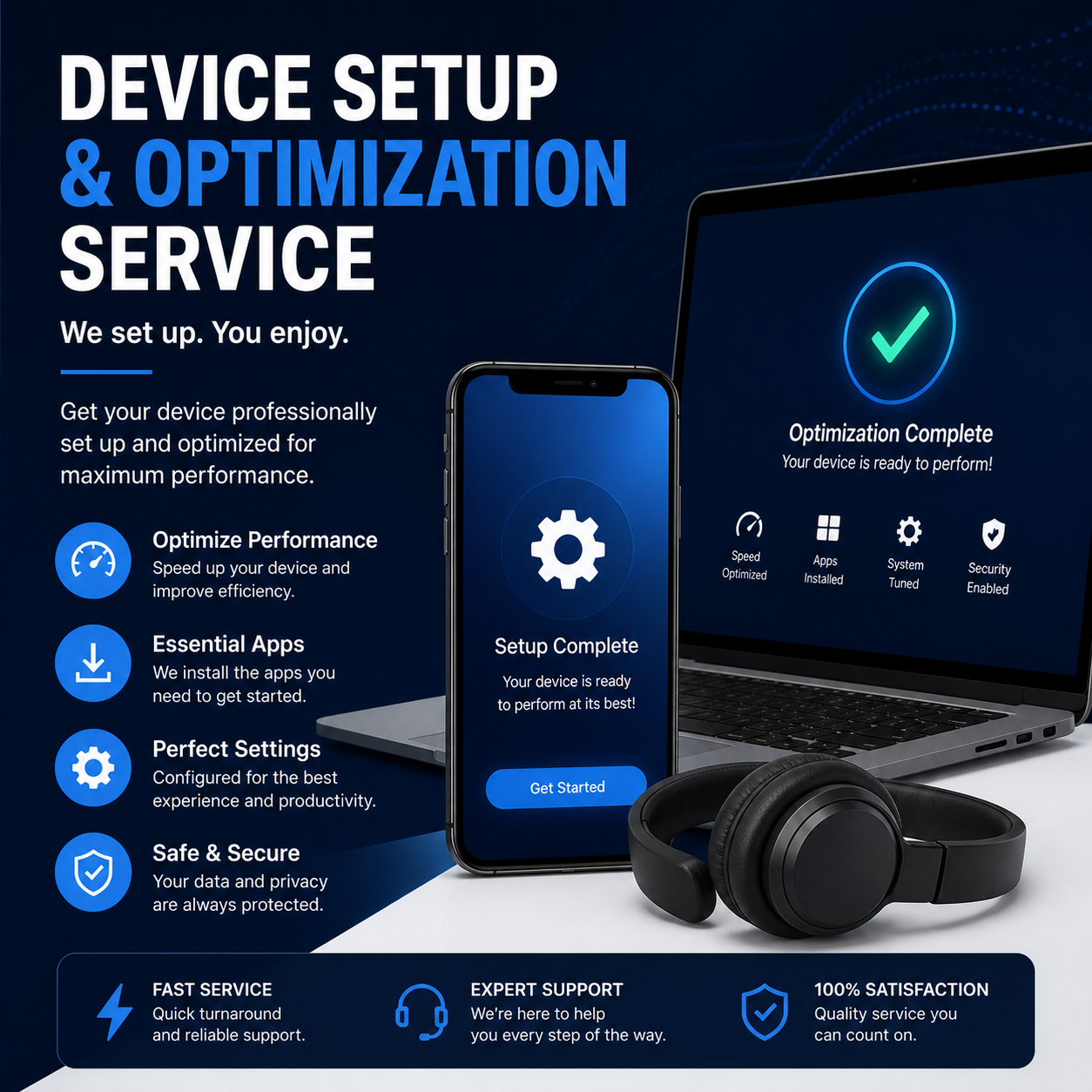 device setup & optimization service device setup & optimization service